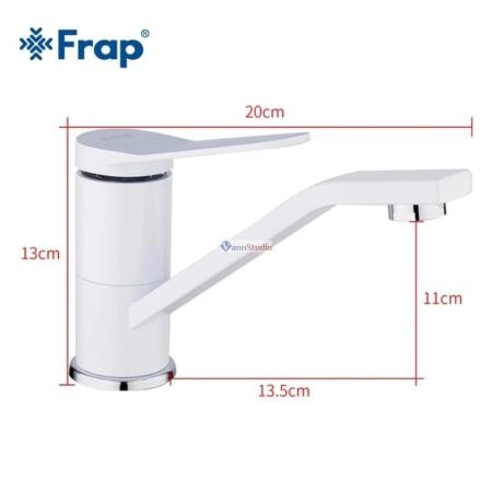 Смеситель для кухни Frap F4545 белый хром