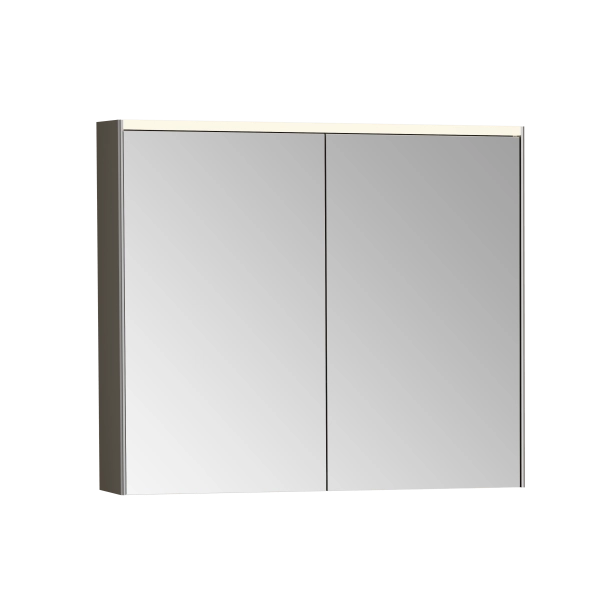 Зеркальный шкаф VitrA Core  66911 80 см брашированный хром с подвесткой