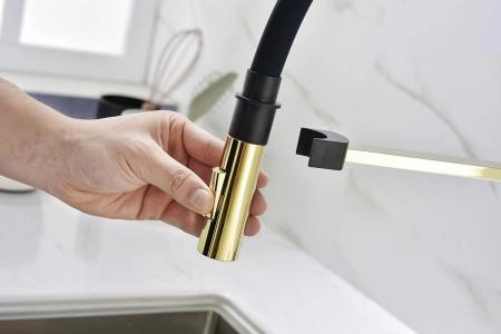 Смеситель для кухни Paulmark Halt золото Ha214021-G