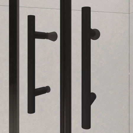 Душевой уголок RGW PA-51B Passage 100x100 Черный матовый прозрачное