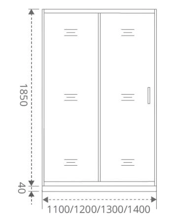 Душевая дверь GOOD DOOR Latte WTW-110-C-WE 110x185 см