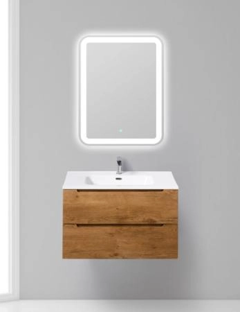 Тумба под раковину BelBagno ETNA-800-2C-SO-RW-P Rovere Moro 80 см подвесная