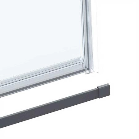 Душевая дверь Vincea Como Soft VDS-1CS110CLGM, 1100, вороненая сталь, стекло прозрачное