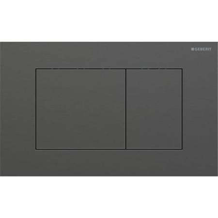 Geberit Sigma40 Клавиша для двойного смыва, квадратная: Хромированный черный
