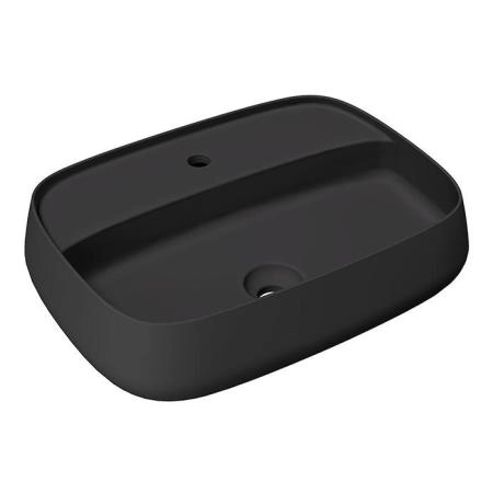 Alice Nur Plan Раковина 60x45x15см., накладная, 1 отв., цвет: чёрный матовый