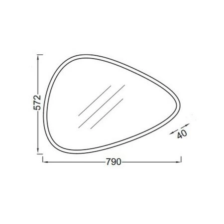 Зеркало Jacob Delafon NOUVELLE VAGUE EB3049-NF 79 см с подсветкой