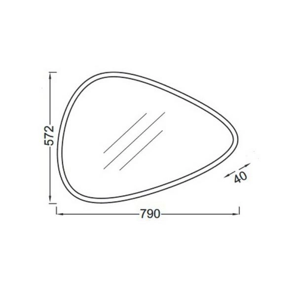 Зеркало Jacob Delafon NOUVELLE VAGUE EB3049-NF 79 см с подсветкой