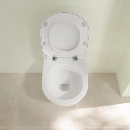 Унитаз Villeroy&Boch SUBWAY 2.0 5614R201 (5614R001+9M78S101) подвесной с сиденьем