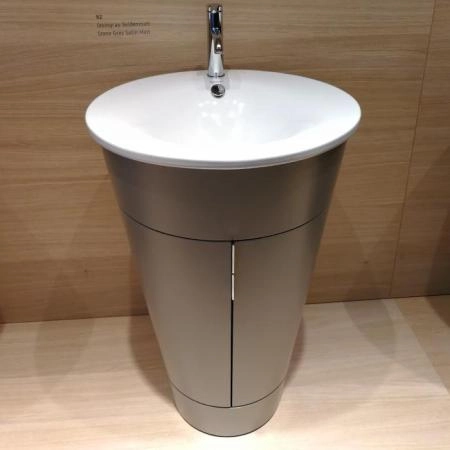 Duravit Starck 1 Тумба напольная 60x56xh82.5см, с раковиной, цвет: stone grey satin matt