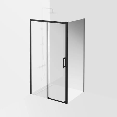 Душевая дверь Kerama Marazzi VETRO ВЕТРО VE.110.SD.BLK.M раздвижные, 110х195, матовый черный