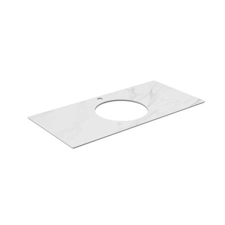Столешница Kerama Marazzi PLAZA MODERN ПЛАЗА МОДЕРН PL5.SG507120R\100 Столешница из керамогранита для накладных раковин, Монте Тиберио 100 см, белый натуральный