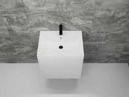 Тумба подвесная Style LineСтокгольм 60, Classic 60, (2 ящ.) белый рифленый софт, PUSH