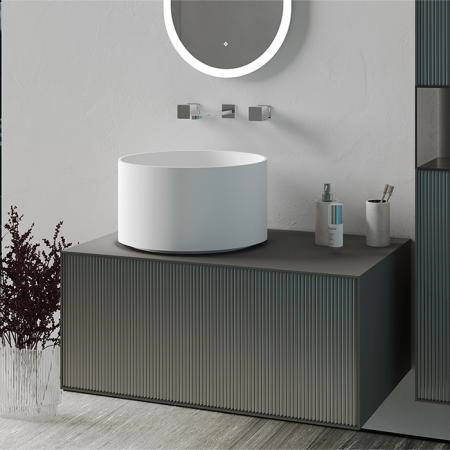 Salini Armonia Зеркало для ванны 45х90х2.5см., фоновая и фронтальная подсветка 3в1, сенсорный выключатель, крепления, без подогрева