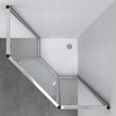 Душевой уголок Vincea Penta VSP-3P100CL, 1000*1000, хром, стекло прозрачное