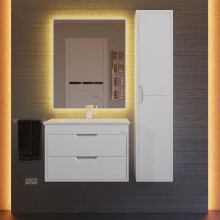 Тумба под раковину для ванной Uperwood Modul 65 см, подвесная, матовая, белая