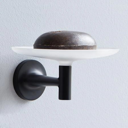 Duravit Starck T Мыльница настенная цвет черный матовый