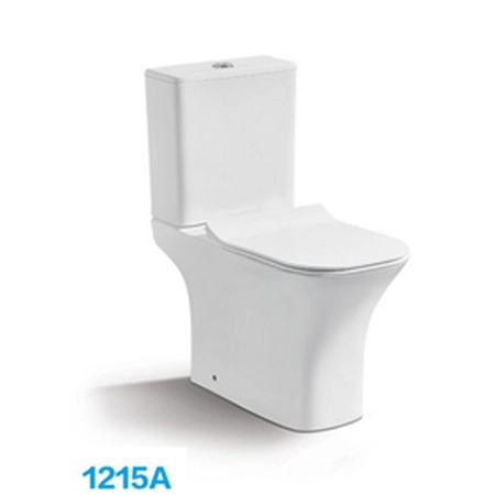 Унитаз CeramaLux 1215-P 66x35х77 см безободковый сиденье микролифт напольный