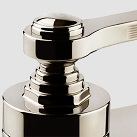 Gessi Venti20 Смеситель для раковины на 3 отверстия, высота излива 50 мм., в комплекте с донным клапаном, цвет: Brass PVD