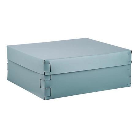 Colombo Adj Коробка Snob 36x30хH13.5см., настольная, цвет: небесный/эвкалипт