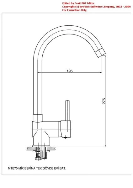 Смеситель для кухни GPD ESPINA MTE70 хром
