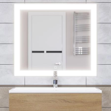 Зеркало для ванной с подсветкой Uperwood Barsa 80х70 см, сенсорный выключатель, антизапотевание