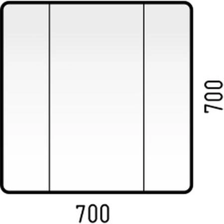 Зеркало-шкаф Corozo Монро 70