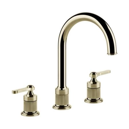 Gessi Venti20 Смеситель для раковины, на 3 отв., излив 17.2см., цвет: Brass PVD