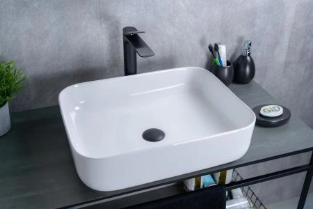 Раковина Gid D1304 50x39 на столешницу белая