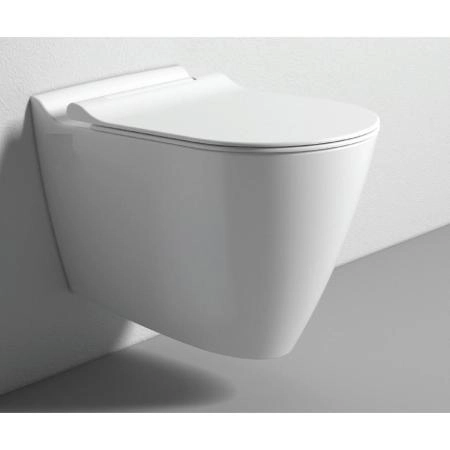 Унитаз Bien MINERAL Безободковый подвесной с функцией биде с тонкой крышкой микролифт MNKA052N1VP1W3000