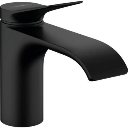 Смеситель Hansgrohe 75012670 Vivenis для раковины 80 мм, гладкий черный матовый
