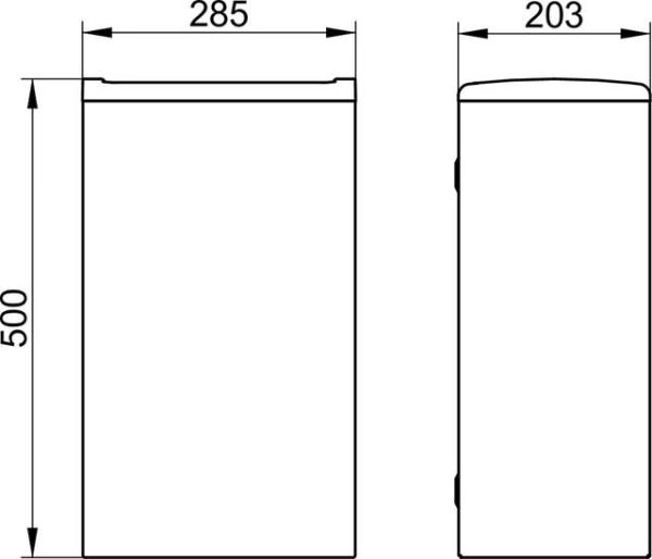 Ведро для мусора KEUCO MOLL 12788010000 хром finish белый 25 л настенное