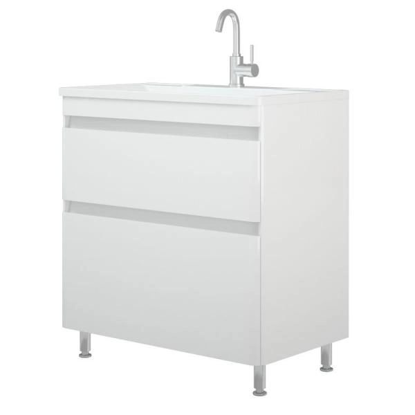 Тумба под раковину Corozo Алабама 80 Z2, белая напольная, Adel 80