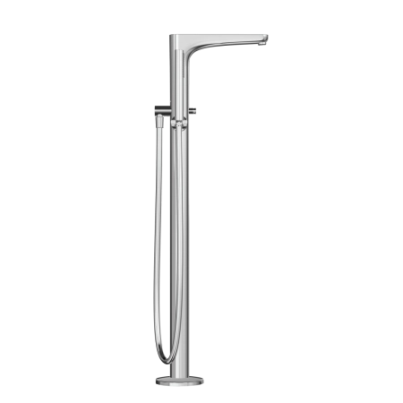 Смеситель VitrA Root Round  A42741EXP напольный с ручным душем хром латунь