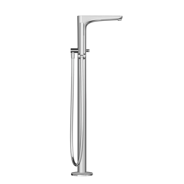 Смеситель VitrA Root Round  A42741EXP напольный с ручным душем хром латунь