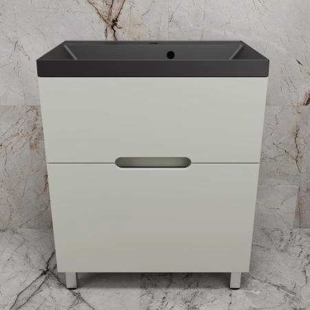 Тумба Style Line "Матис 70" ЛС-00002435 напольная под ASTI 70 (2 ящика), ОЛИВА, ЭМАЛЬ