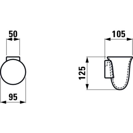 Стакан для зубных щеток Laufen The New Classic 8.7385.4.000.000.1