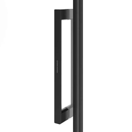 Душевая дверь Kerama Marazzi CRISTALLO КРИСТАЛЛО CT.120.SD.BLK.M раздвижные с функцией плавного открывания и закрывания, 120х210, матовый черный