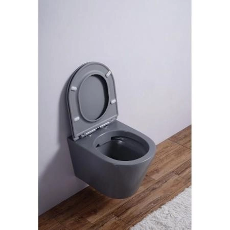 Унитаз Esbano AZALEA (Matt Grey) подвесной безободковый микролифт