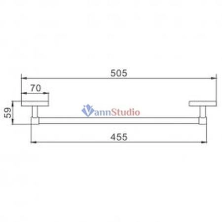 Полотенцедержатель Frap F1901-1 45 см