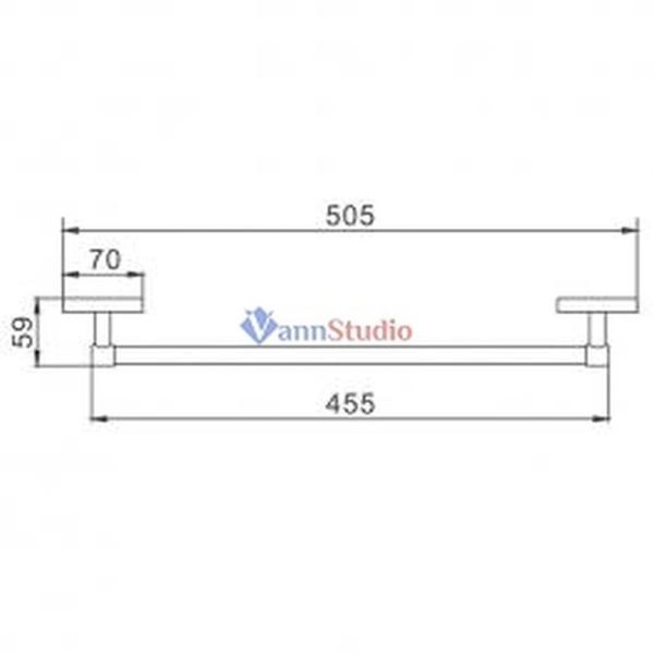 Полотенцедержатель Frap F1901-1 45 см