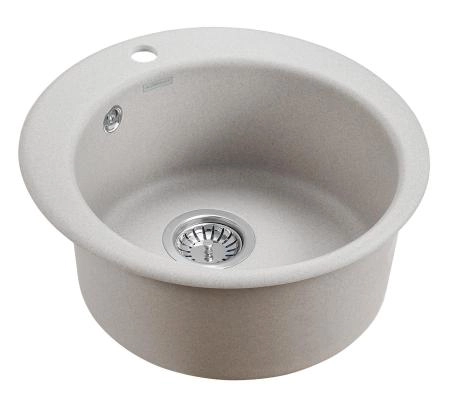 Мойка для кухни Paulmark GELEGEN, PM404800-GR, серый, D475 мм
