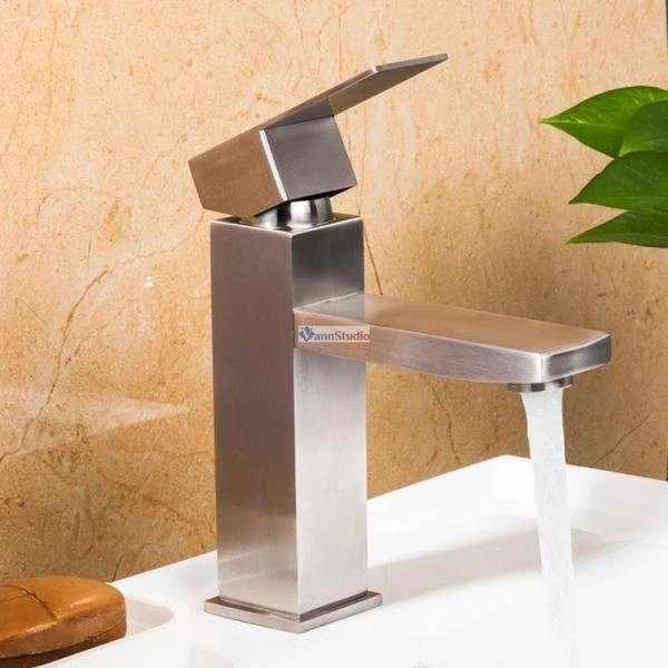 Смеситель для раковины Frap F10802 сатин