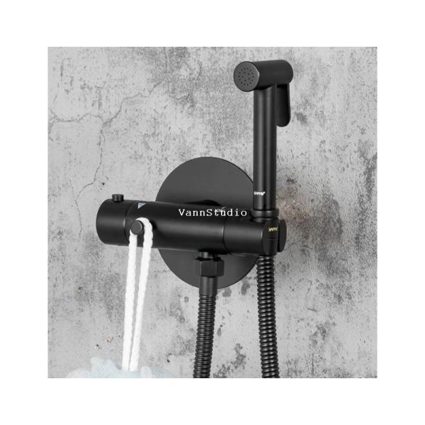 Гигиенический  душ Gappo G7290-6 встраиваемый, чёрный