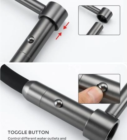 Смеситель для кухни Gappo Gappo G4398-51 чёрный