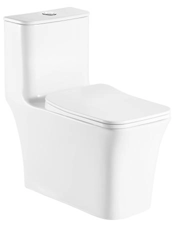 Унитаз моноблок Azario GRESSA 705х370х760 напольный безободковый  со смыв.мех. Geberit и сиденье микролифт (AZ-1111-G)