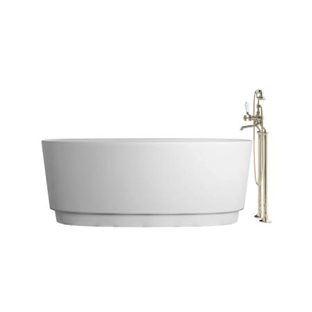 Devon Dove Ванна ИЗ WHITE TEC PLUS 170.5х64.7х84.6 см, цвет: белый,  в компл донный клапан с крышкой из WHITE TECи сифон EACC571, (цоколь белый)
