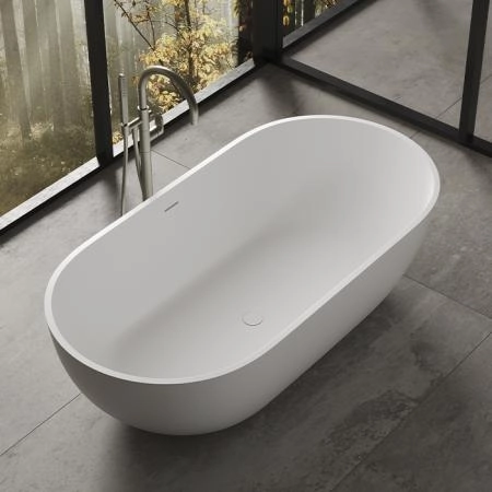 Dea Design Shadow Ванна 155х77х52см., отдельностоящая, Solid Surface, цвет: White №18