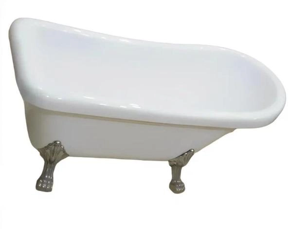 Ванна Cerutti Spa VITO 150 акрловая отдельностоящая (1550x740x750) на львиных алюминиевых лапах (хром)