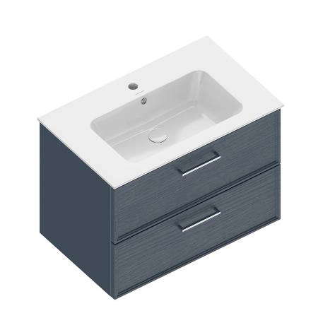 Тумба Kerama Marazzi PIANO CLASSIC ПИАНО КЛАССИК PIA.CL.75\BLU.M подвесная 75 см, 2 ящика, ясень синий матовый