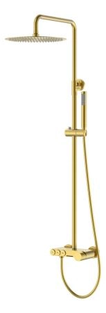 Стойка для душа Boheme STICK Matt Gold c ручкой DIAMOND 128-MG